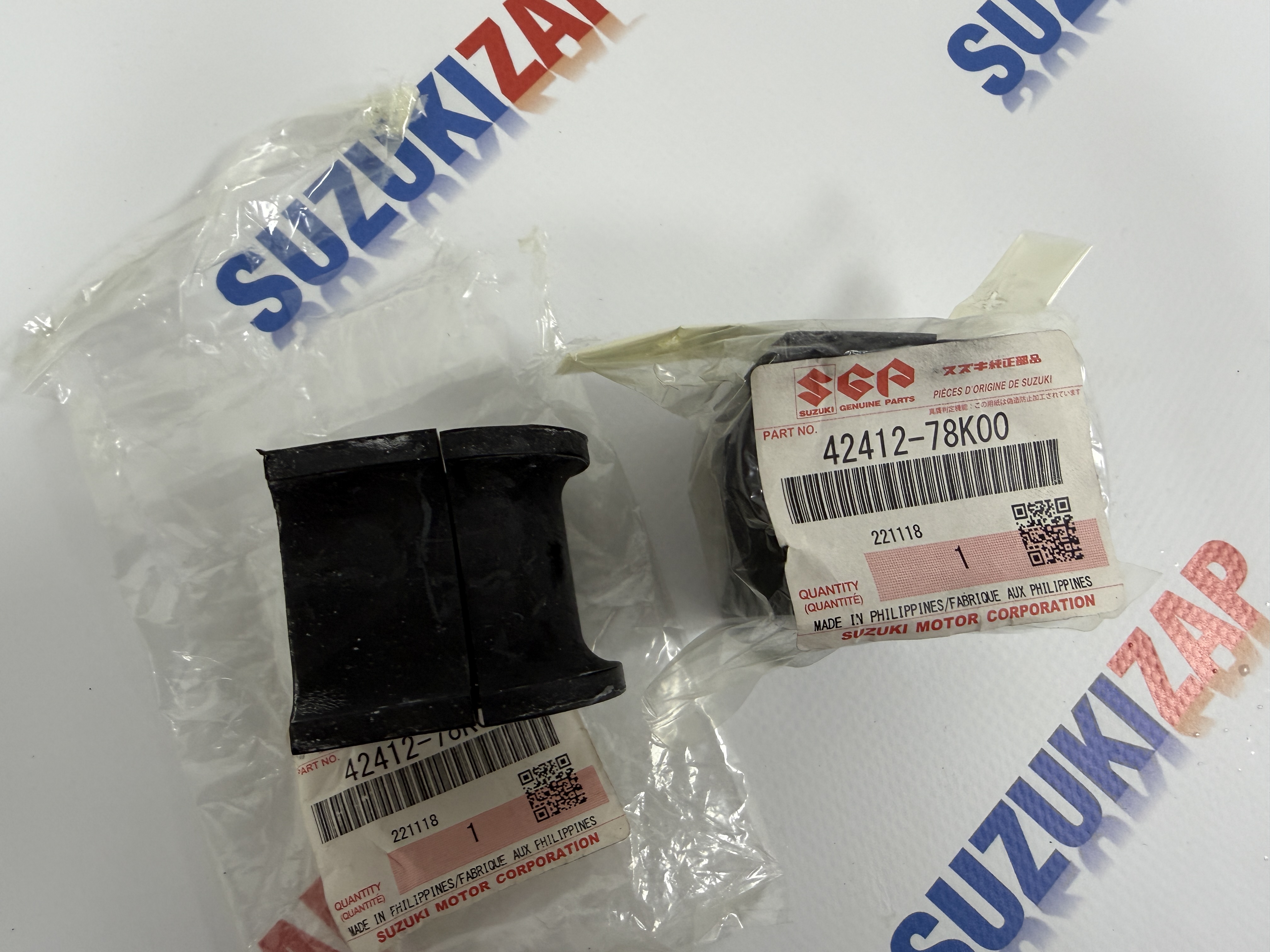 Комплект втулок (2 шт) переднего стабилизатора Suzuki Grand Vitara  2010-2015г.в. j20a, j24b