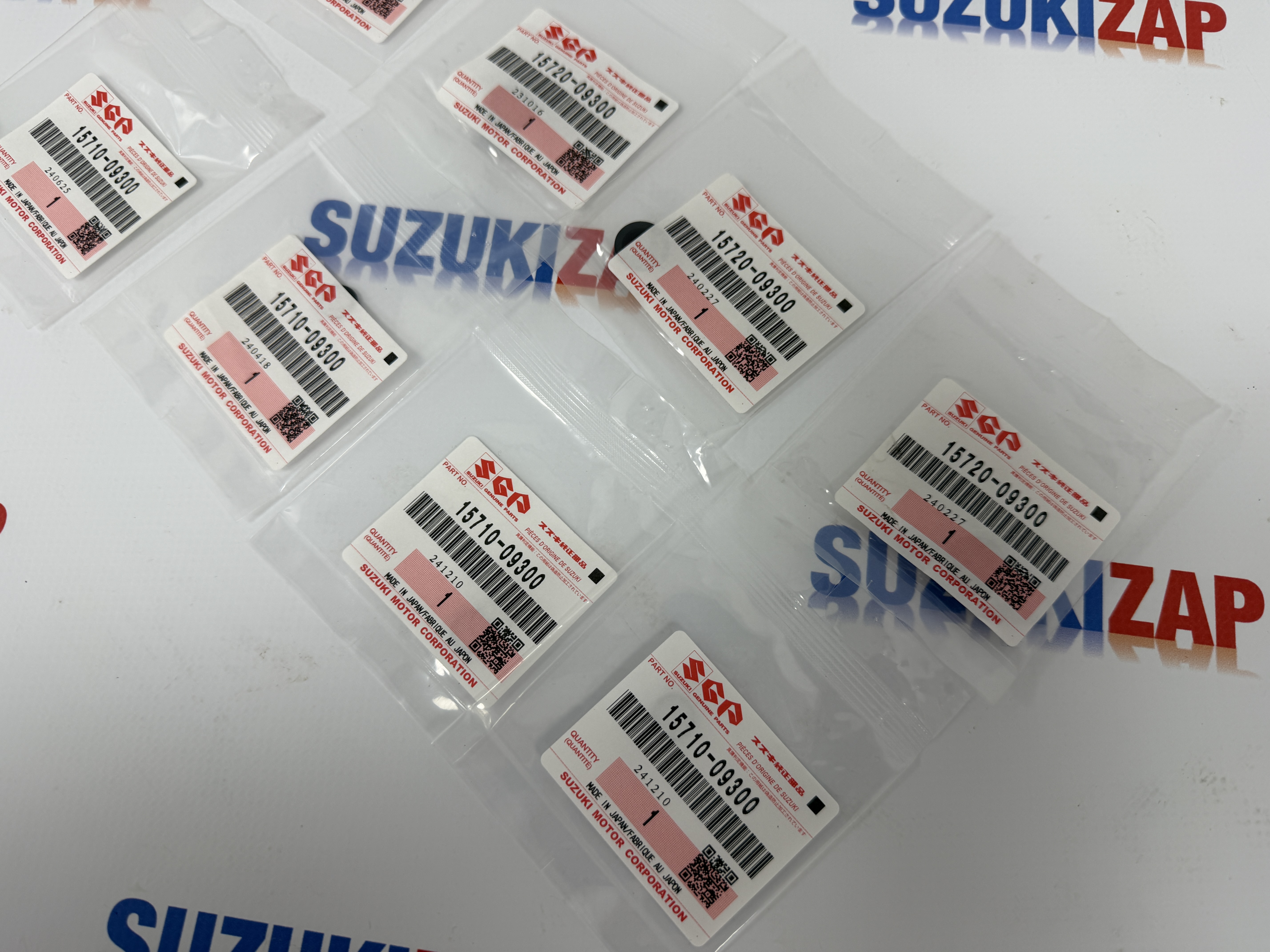 Кольца топливной форсунки нижние/верхние Suzuki Grand Vitara 2005-2015 г.в.J20A J24B Оригинал (8 шт.)