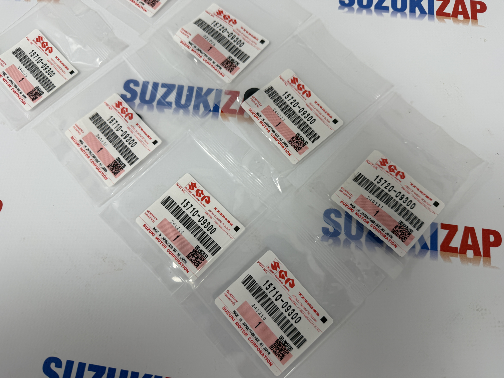 Кольца топливной форсунки нижние/верхние Suzuki Grand Vitara 2005-2015 г.в.J20A J24B Оригинал (8 шт.)