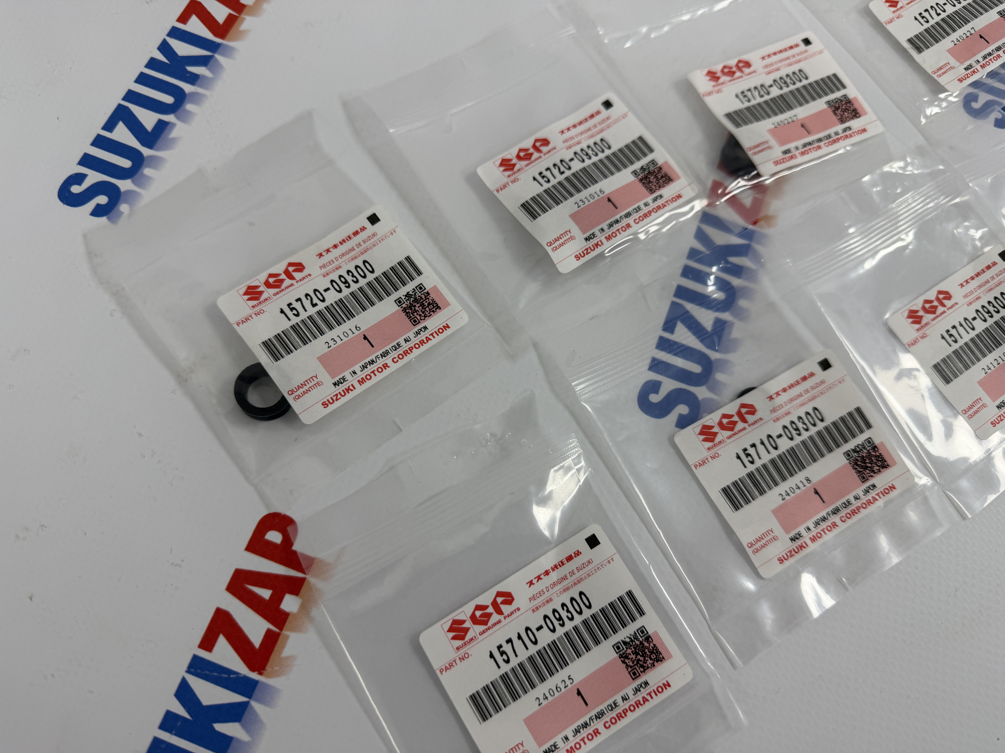 Кольца топливной форсунки нижние/верхние Suzuki Grand Vitara 2005-2015 г.в.J20A J24B Оригинал (8 шт.)